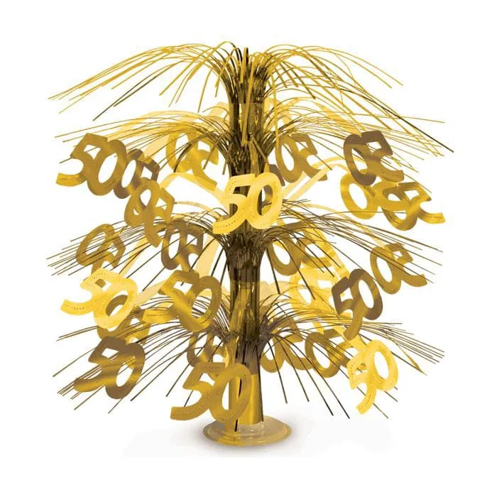 50th Cascade Centerpiece Gold 18in