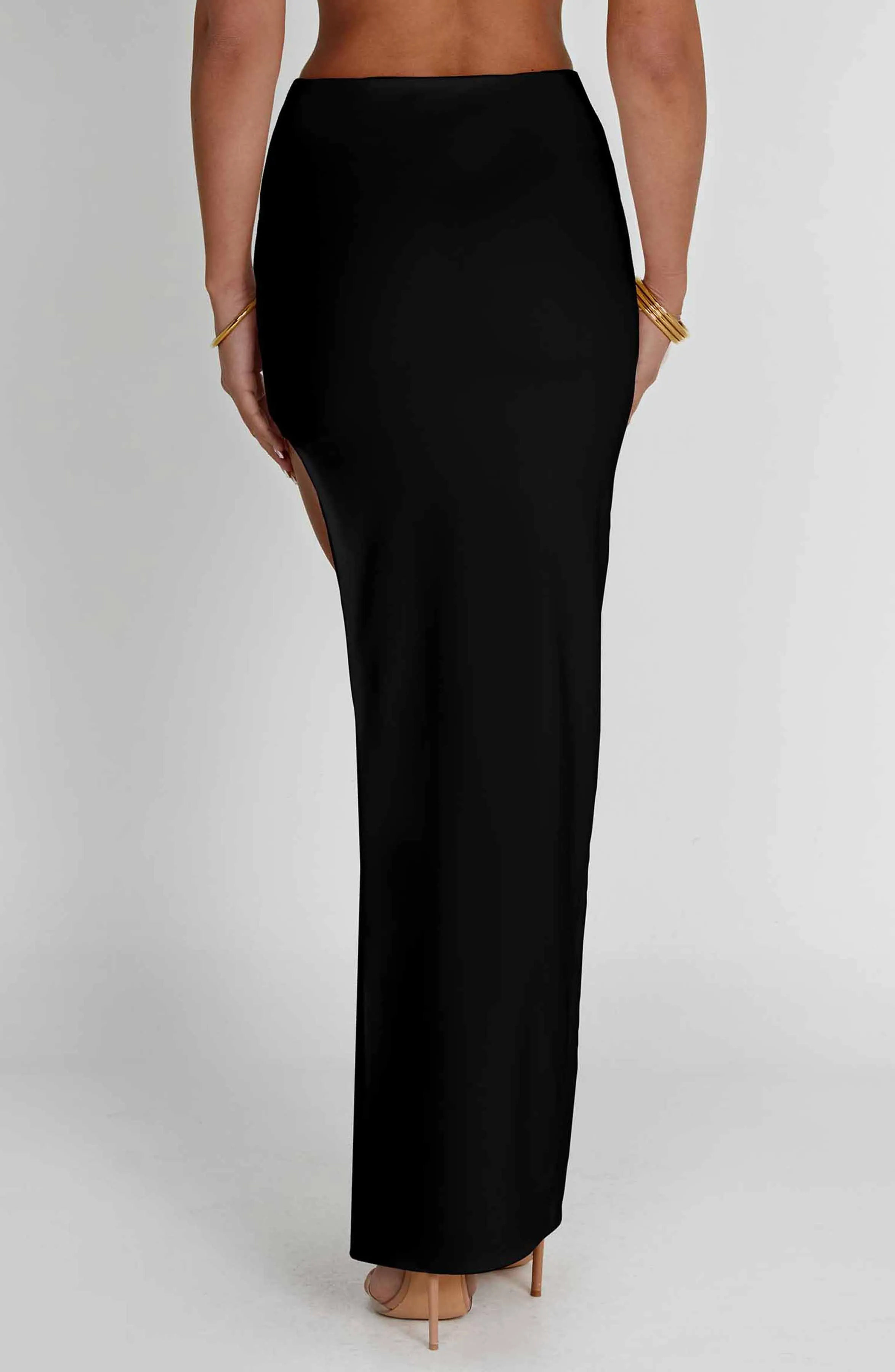 Adorn Maxi Graceful Skirt - Black