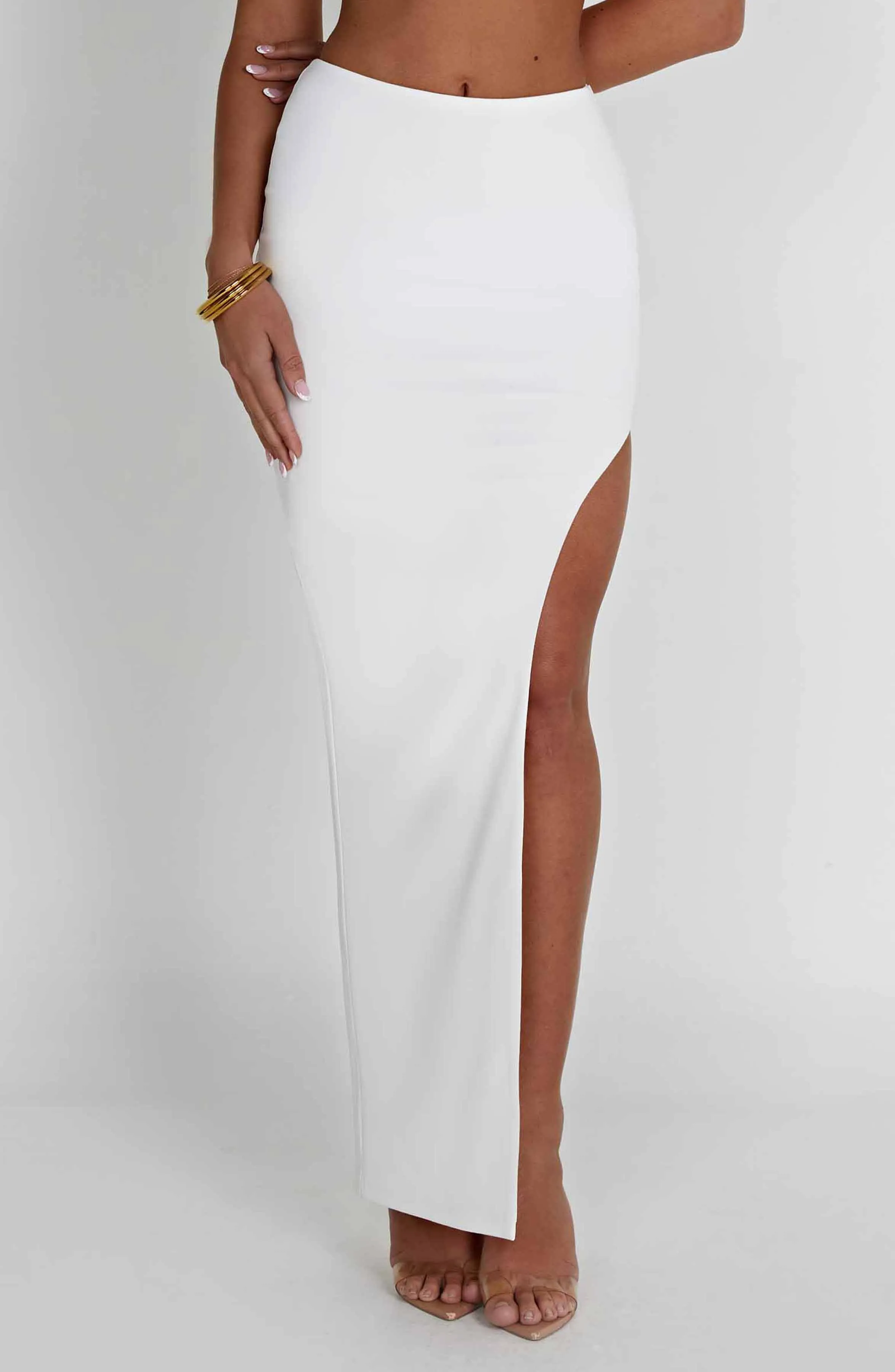 Adorn Maxi Graceful Skirt - Ivory