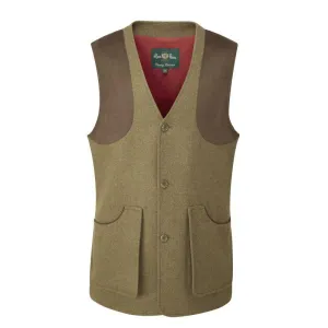 Alan Paine Combrook Mens Tweed Shooting Waistcoat - Hawthorn