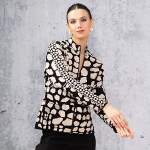 Alison Sheri Womens Animal Print Cardigan Jacket - Style A44245 for Effortless Layering and Chic Style