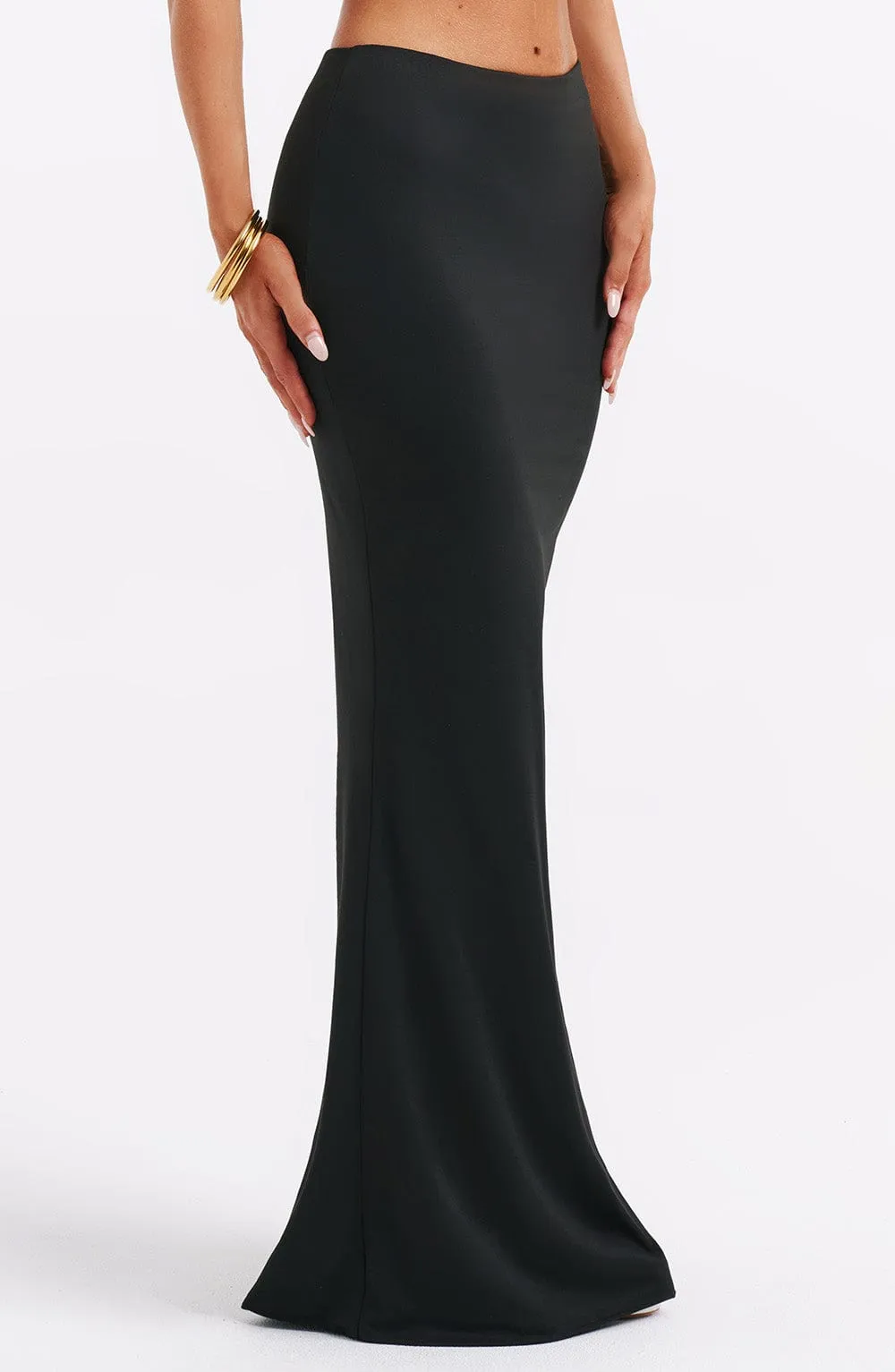 Astrid Maxi Graceful Skirt - Black