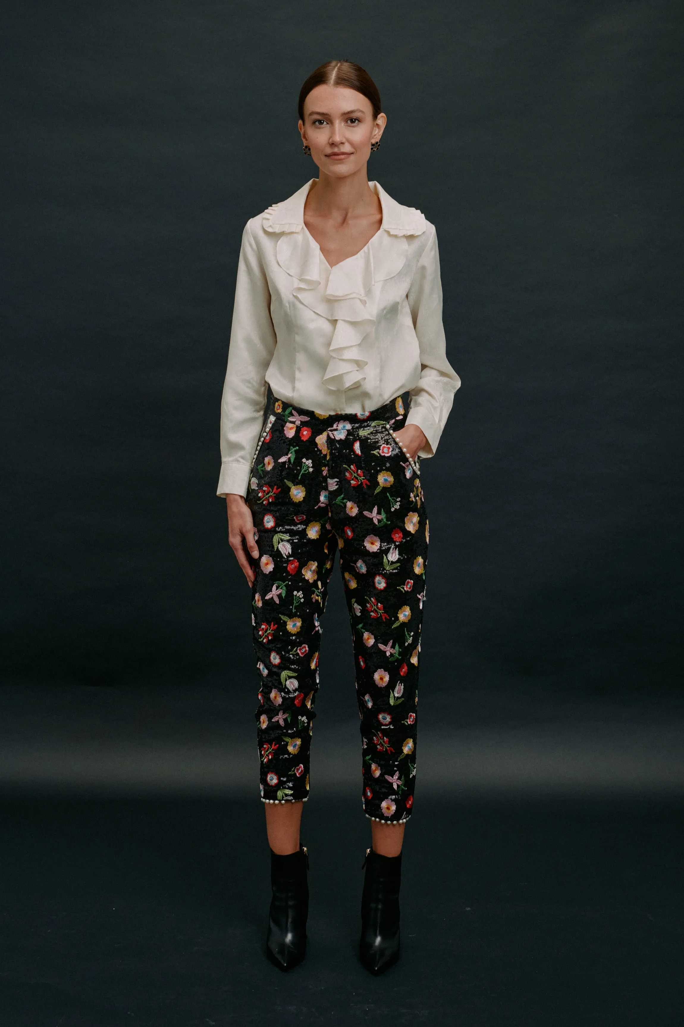 Derling Embroidered Trousers