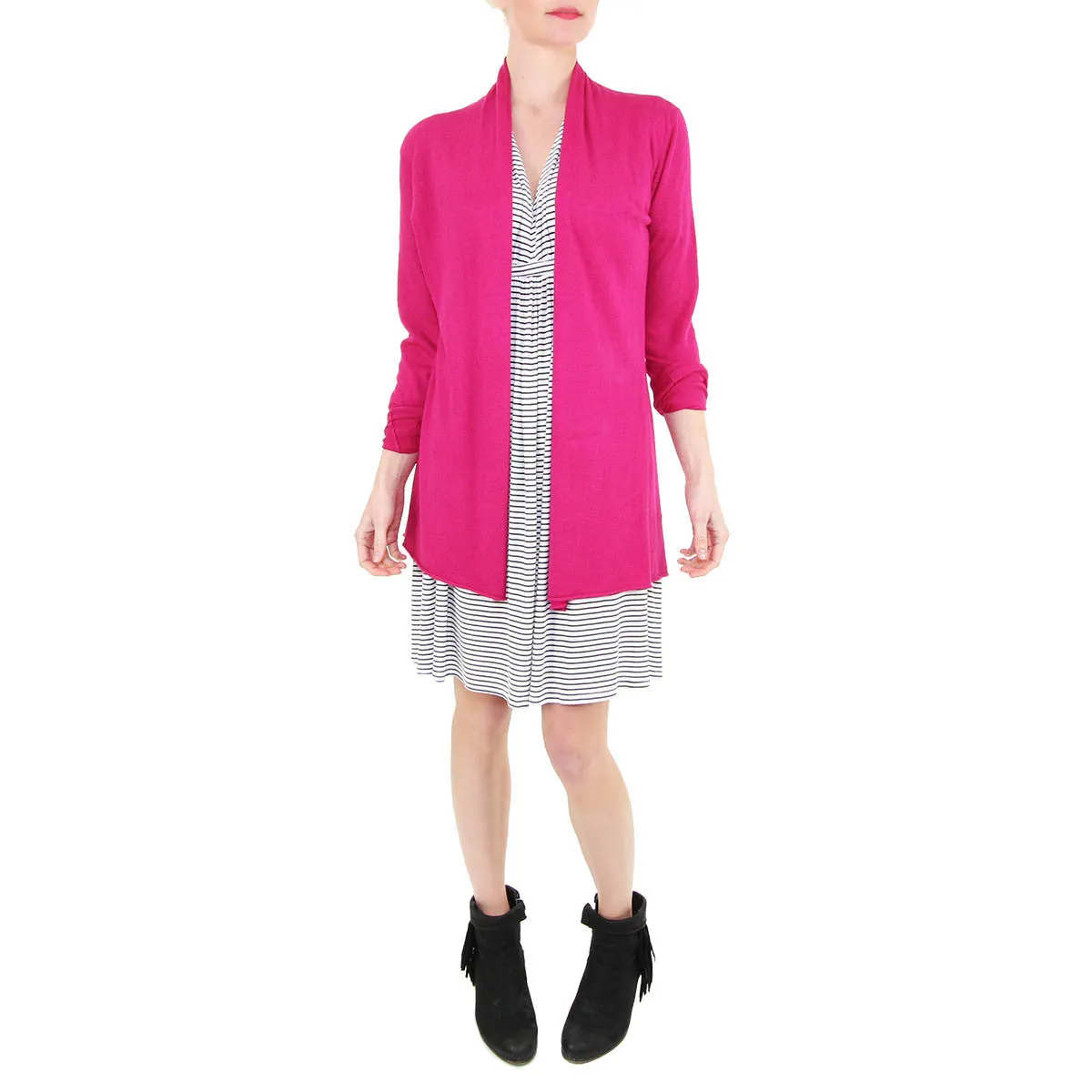 Essential Cardigan - Hot Pink