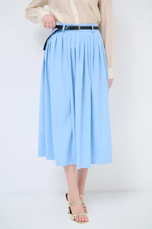 High-waist pleated midi skirt wholesale