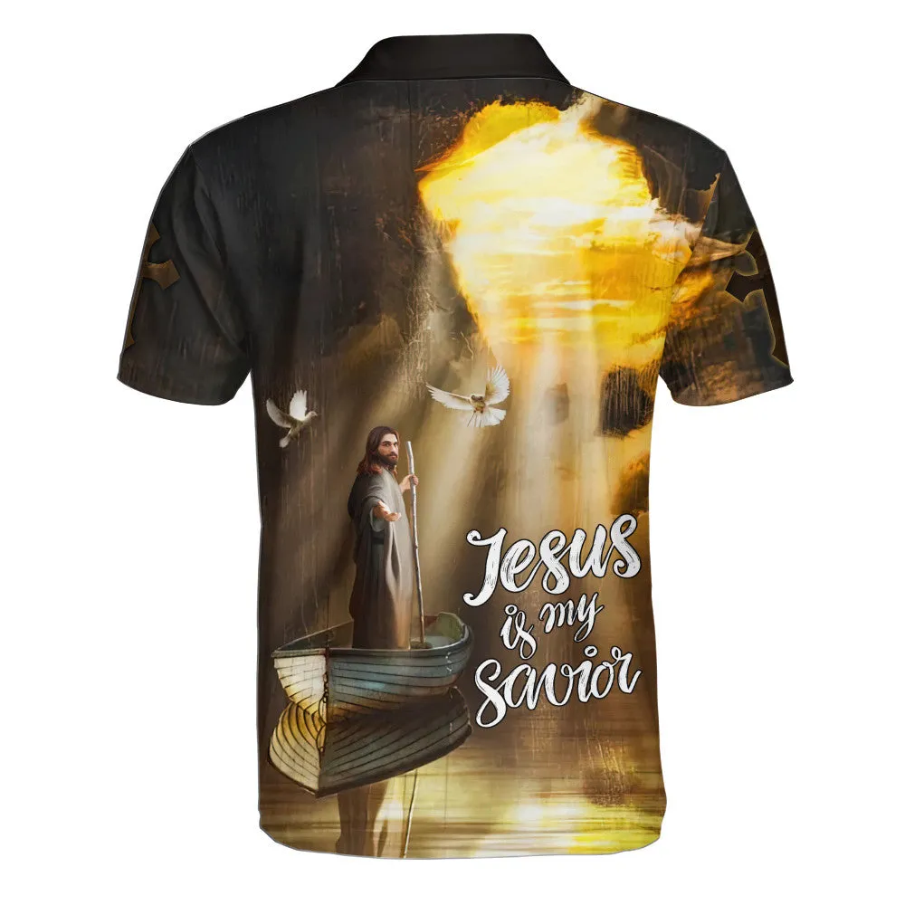 Jesus Calms The Sea Polo Shirt - Christian Shirts & Shorts