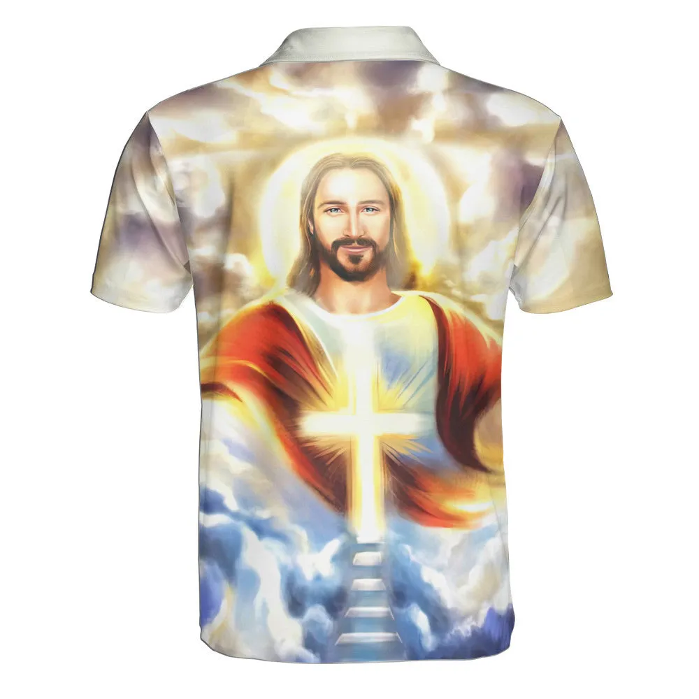 Jesus Potrait Is My Savior Polo Shirt - Christian Shirts & Shorts