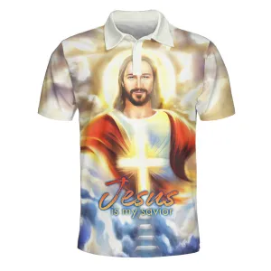 Jesus Potrait Is My Savior Polo Shirt - Christian Shirts & Shorts