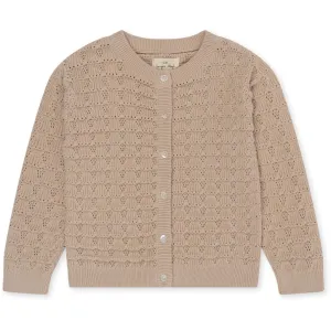 (KS100288) Iris Knit Cardigan gots- Powder Puff