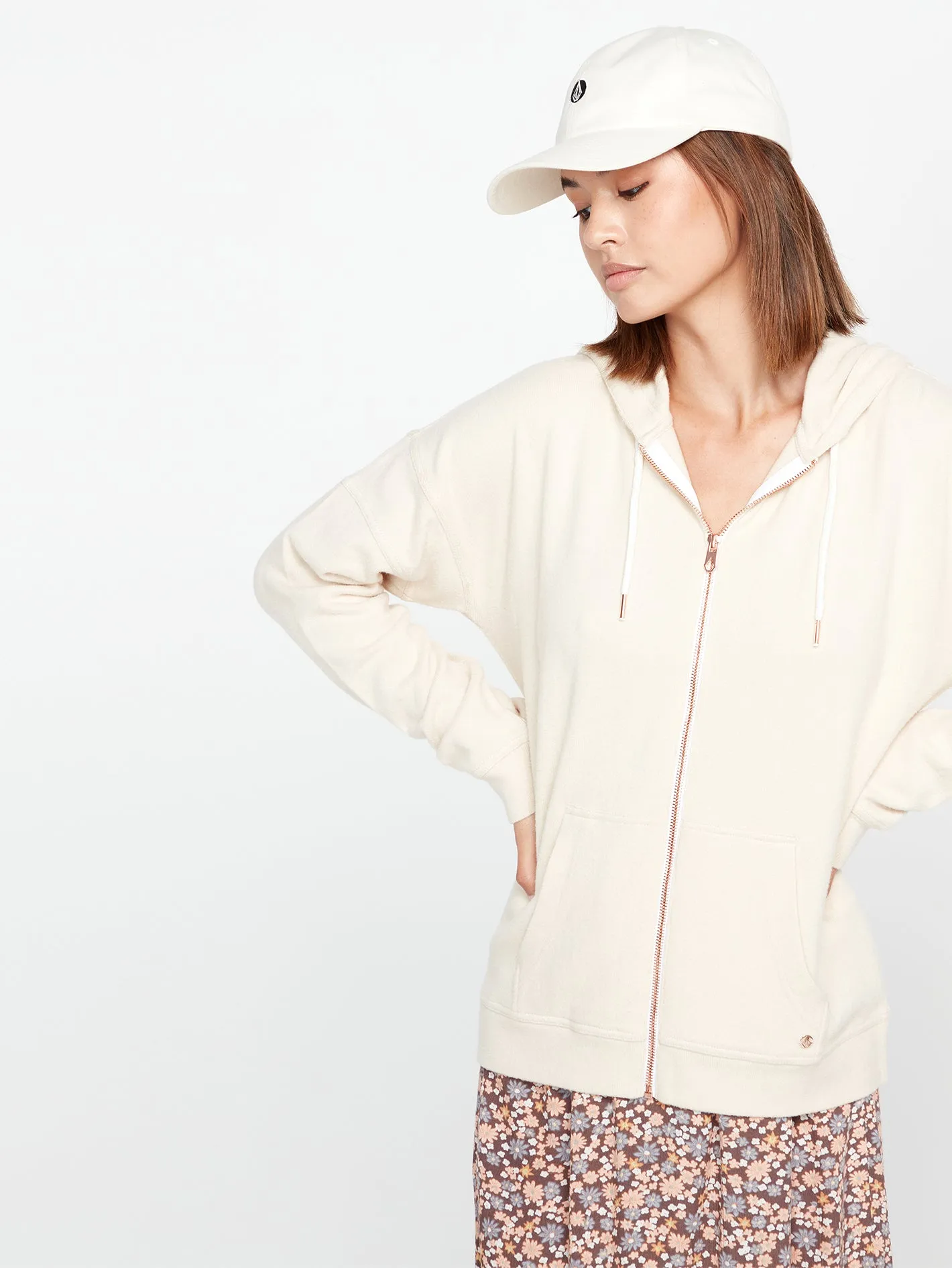 Lived in Lounge Zip Jacket - Cream