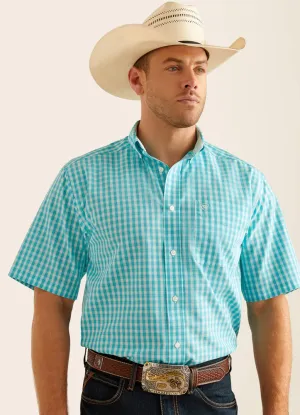 Mens WF Sterling SS Shirt in Blue Radiance by Ariat