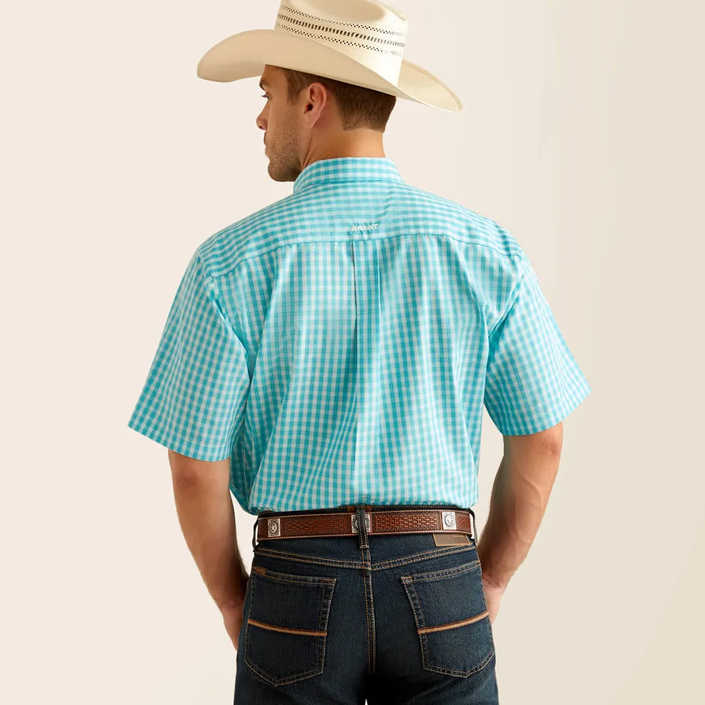 Mens WF Sterling SS Shirt in Blue Radiance by Ariat