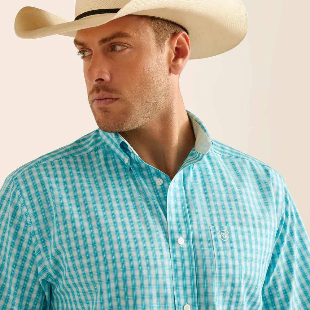 Mens WF Sterling SS Shirt in Blue Radiance by Ariat