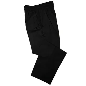 Pegasus Chefwear Black Baggy Chef Trousers with Fully Elasticated Waist and Drawstring