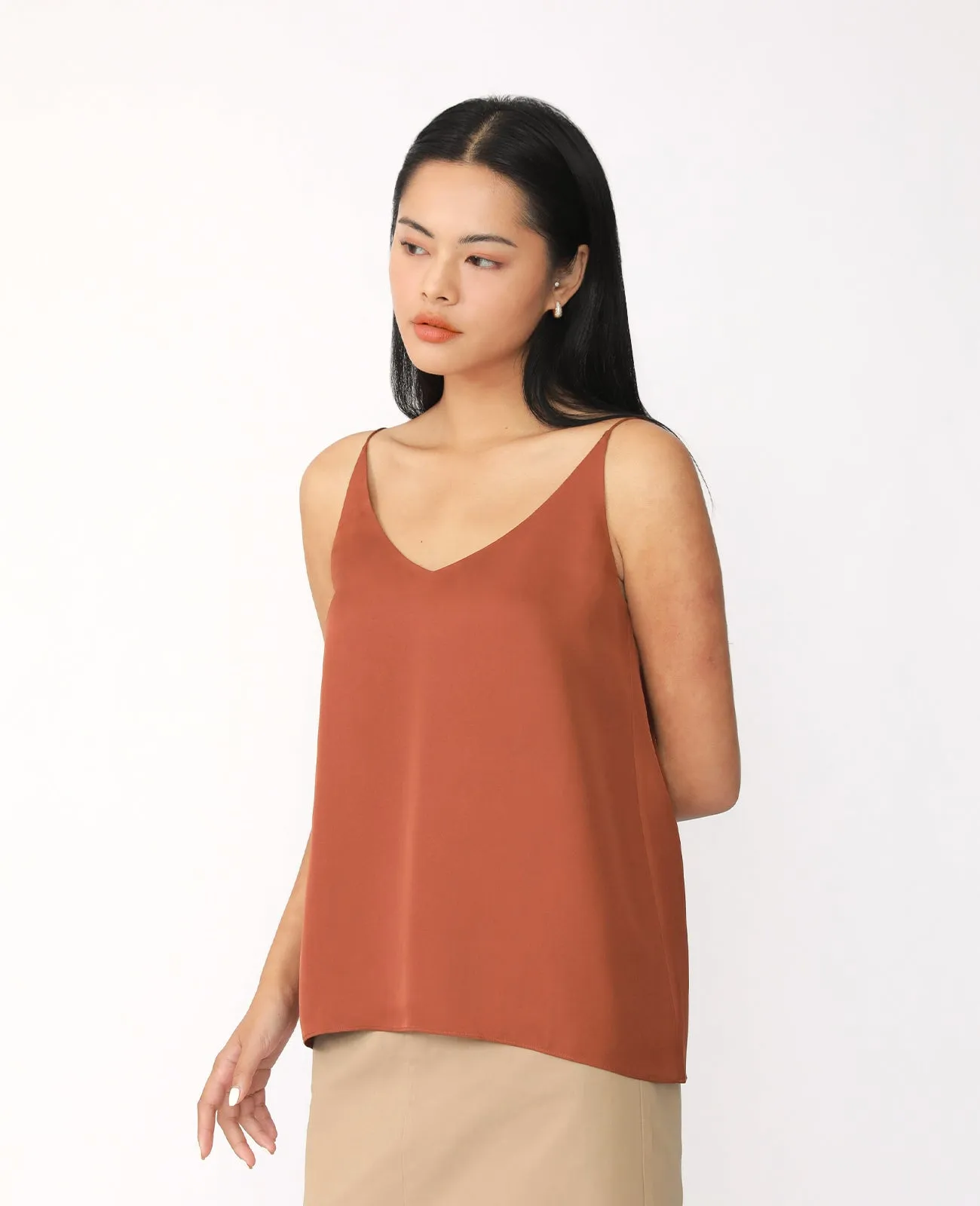 Silk Signature V-neck Camisole