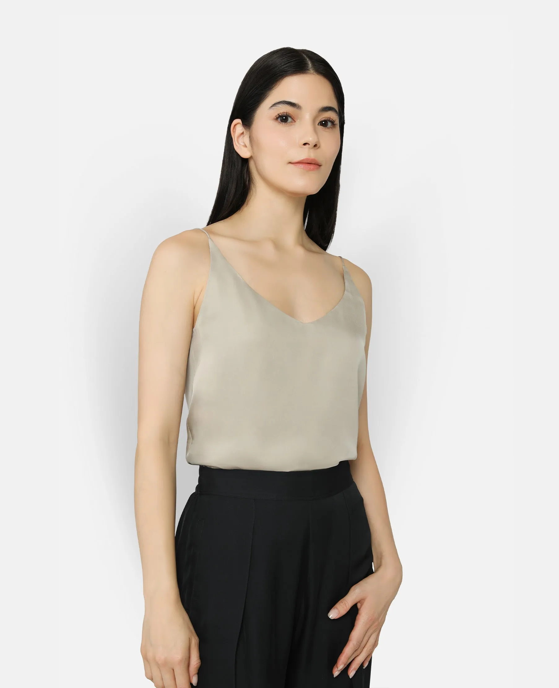 Silk Signature V-neck Camisole