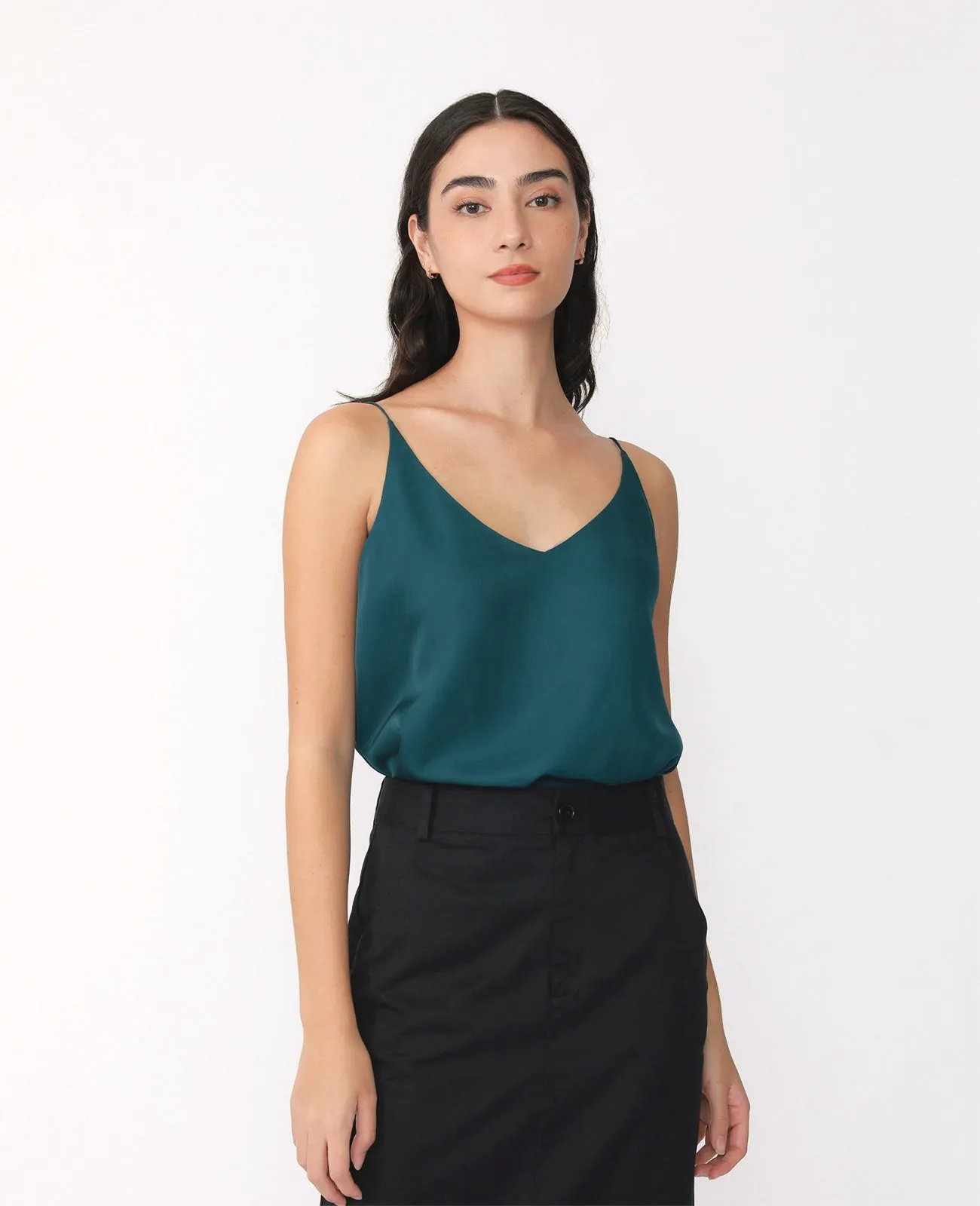 Silk Signature V-neck Camisole