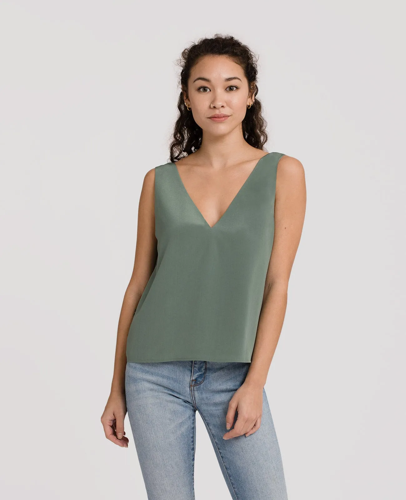 Silk V-Neck Tank