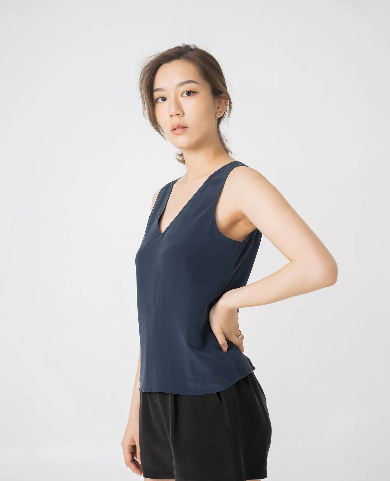 Silk V-Neck Tank