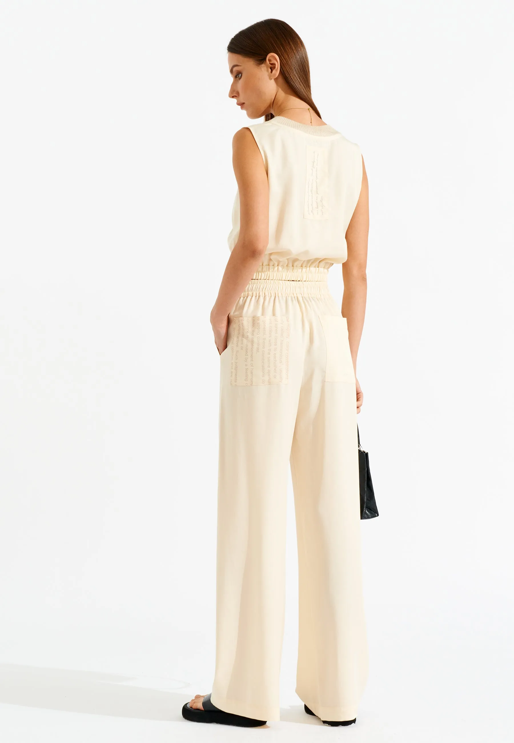 Soft Set High Rise Wide Leg Pants