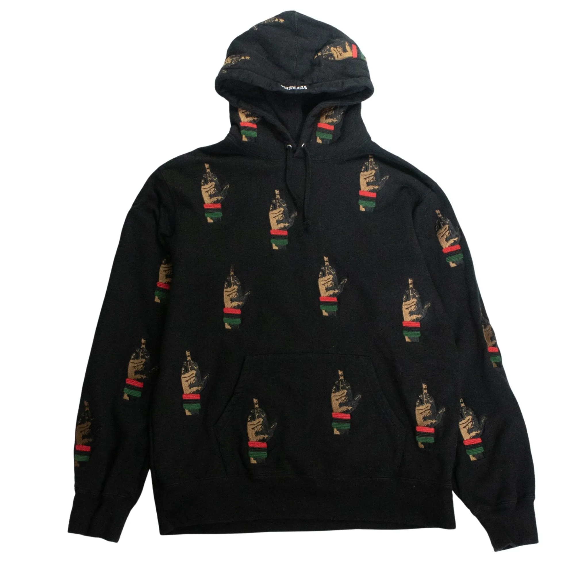 SUPREME X DEAD PREZ RBG MIDDLE FINGER HOODIE