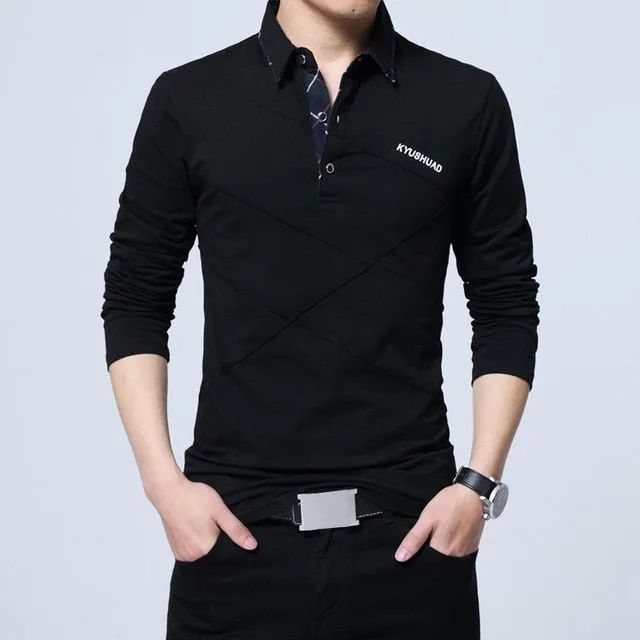 Turn Down Collar Button Up Neck Long Sleeve Shirt