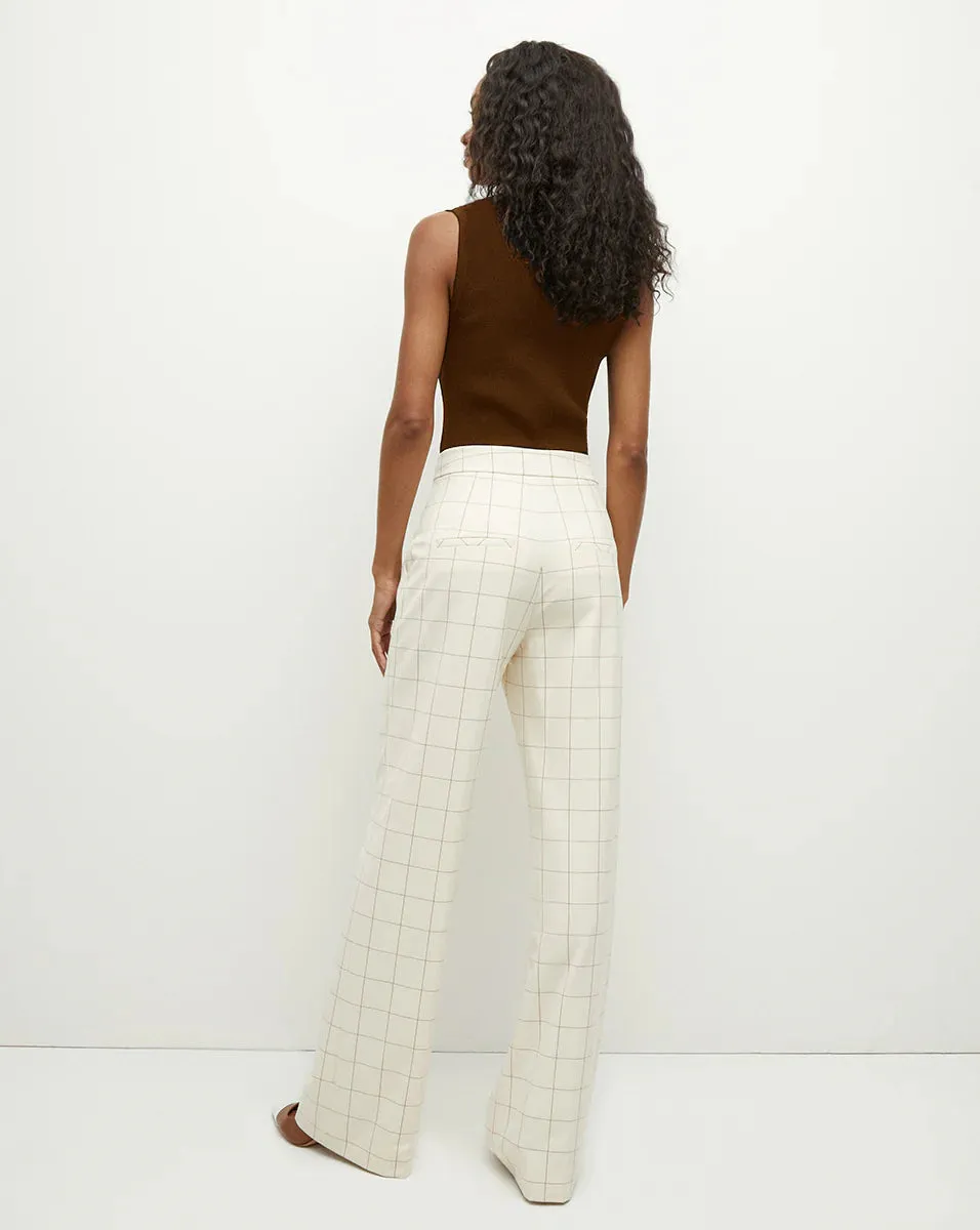 Veronica Beard Tonelli Plaid Pants with Tailored Fit